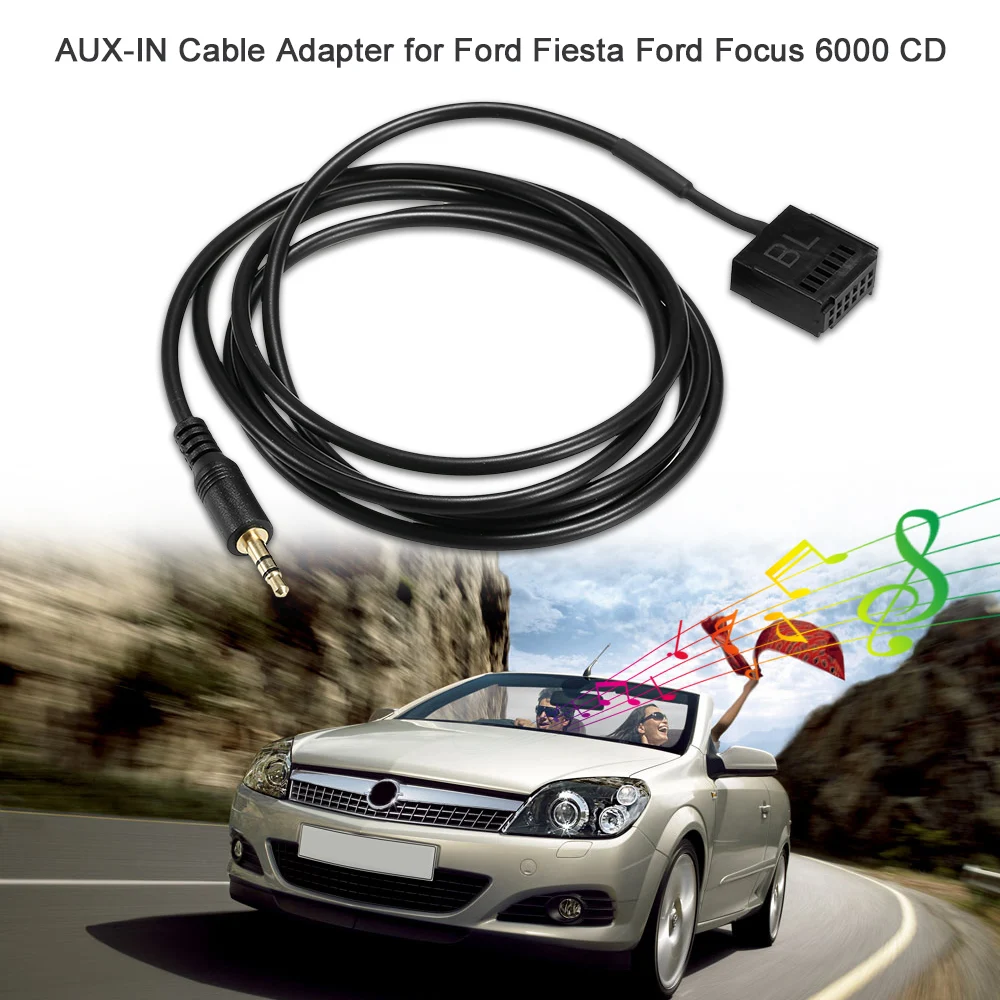 AUX-IN Kabelio Adapteris 6000-CD Aux Automobilio Stereo Tinka Ford Fiesta Ford Focus 6000 CD